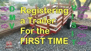 How To Register Trailer at DMV For Title▶️ Harbor Freight Home Assembled Trailer Registration [upl. by Regdor]