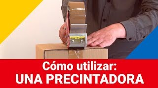 Cómo utilizar una precintadora manual tutorial  Rajapack [upl. by Konyn]