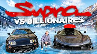 1000HP Supra terrorizing Billionaires Hypercarmeet in Switzerland [upl. by Nyhagen200]