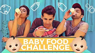 BABY FOOD Challenge  Rimorav Vlogs [upl. by Sadiras899]