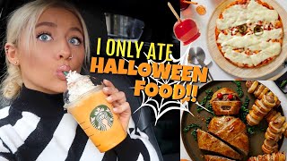 I only ate HALLOWEEN FOOD for 24hours [upl. by Aihsakal]