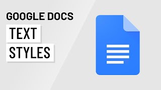 Google Docs Working With Styles [upl. by Yonatan]