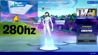 First Time On 280hz  Fortnite [upl. by Ahsyla256]