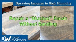 Spraying Lacquer in High Humidity [upl. by Bigelow258]