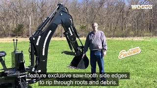 Woods® Groundbreaker® Backhoe BH85 amp BH100  High Capacity Buckets [upl. by Telracs]