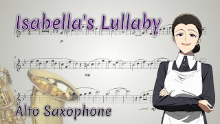 Yakusoku no Neverland The Promised Neverland OST – Isabella’s Lullaby Alto Saxophone [upl. by Akcimat]