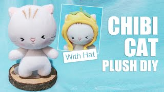 CHIBI CAT PLUSH DIY [upl. by Oilegor]