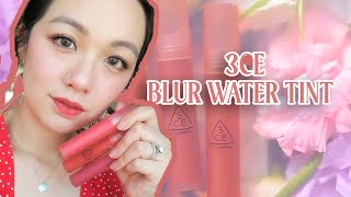 NEW COLORS 3ce Blur Water Tint Swatches amp Review [upl. by Grant882]