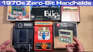 Mechanical Handheld ZeroBit Games from the 1970s [upl. by Hgieloj]