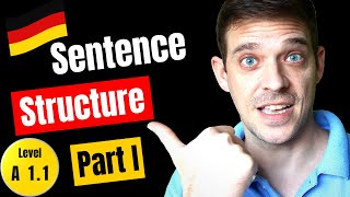 Satzbau Part I  Hauptsatz  German Sentence Structure I  YourGermanTeacher [upl. by Noillimaxam935]