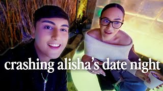 Crashing My BFFs Alishas Date  Vlogmas Day 13 [upl. by Okramed]