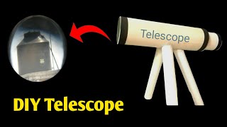 How to make Telescope at home  DIY Telescope  cloud science [upl. by Nosle]