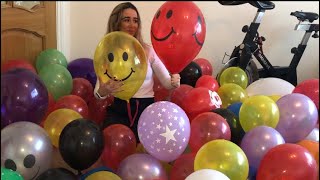 BLOWING UP 100 different themed balloons [upl. by Anastas]