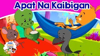 Apat Na Kaibigan  Kwentong Pambata  Mga kwentong pambata tagalog na may aral  Pambatang kwento [upl. by Tarton461]