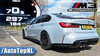 BMW M3 G80 Competition  SOUND ACCELERATION amp TOP SPEED by AutoTopNL [upl. by Anrehs995]