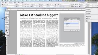 InDesign Basics Introduction to setting up Paragraph Styles [upl. by Myrtie]