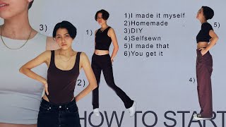 HOW TO START SEWING YOUR OWN CLOTHES Beginner Guide [upl. by Siubhan]