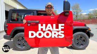 Half Door Installation on a Jeep JL Wrangler [upl. by Fritts]