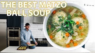 Delicious Homemade Matzo Ball Soup Recipe [upl. by Haynor]