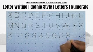 How to write Letters and Numerals in Engineering Drawing  Letter writing  Lettering  51 [upl. by Araminta689]