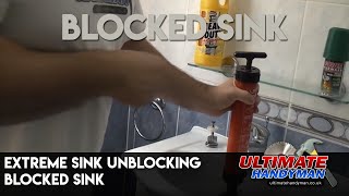 Extreme sink unblocking  Blocked sink [upl. by Juline]