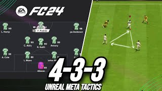 This Is Why 433 Is The New META Formation Best Custom Tactics EA FC 24 [upl. by Aehsa]