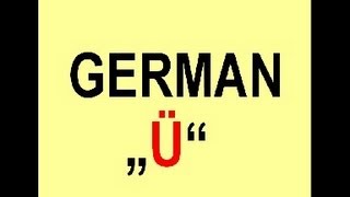 How to pronounce the german Umlaut quotüquot [upl. by Elwyn]