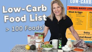 What Can You Eat on a Low Carb Diet Full Food List [upl. by Trela]