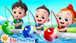 12345 Once I Caught a Fish Alive  Number Song  Kids Songs amp Nursery Rhymes  LiaChaCha [upl. by Nangem]