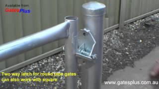 Gate Latch 2 way for round pipe and square [upl. by Tomas]