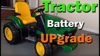 Upgrade Your Peg Perego John Deere Tractor Battery Easily [upl. by Cohberg]