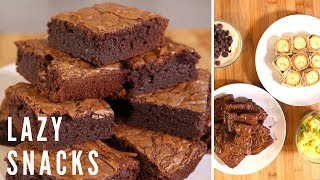 4 Lazy Snack Recipes  Quick amp Easy Sweet Snacks [upl. by Elades856]