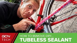 How To Remove Dried Tubeless Tyre Sealant [upl. by Odille]