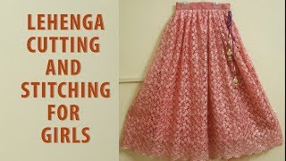 Designer Lehenga cutting and stitching for girls [upl. by Acessej117]