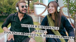 Dananeer Mubeen amp Khushhal Khan  Whisper Challenge  Mohabbat Gumshuda Meri  FUCHSIA [upl. by Libb]