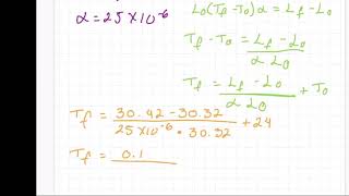 Dilatación lineal Temperatura final [upl. by Eerehc]