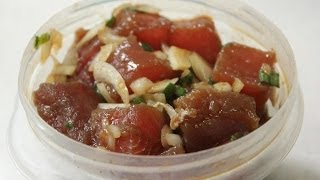 Basic Ahi yellowfin tuna Poke Recipe [upl. by Hennessey]