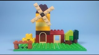 Lego Windmill Building Instructions  Lego Classic 10696 quotHow To” [upl. by Reinhard]