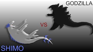 Godzilla vs Shimo StickNodes Animation [upl. by Zabrina192]