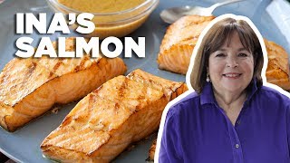 Ina Gartens 5Star Grilled Salmon  Barefoot Contessa  Food Network [upl. by Arraet]