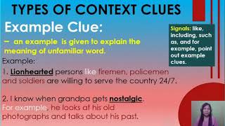 Types of Context Clues [upl. by Eseyt896]