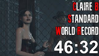 Resident Evil 2 Remake  Claire B Speedrun World Record  4632 [upl. by Ashelman]