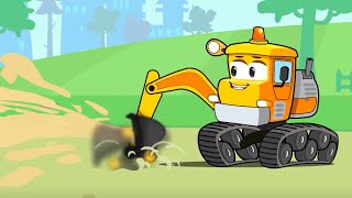 Bagger Kinderfilm  Super Spielplatz  Cartoon für Kinder  Vroom Vroom [upl. by Nolek85]