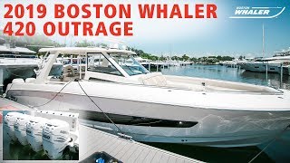 The Unsinkable Legend  420 Outrage by Boston Whaler at MarineMax St Petersburg Florida [upl. by Hsot497]