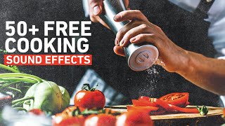 50 FREE Cooking Sound Effects  Free Assets [upl. by Burchett]