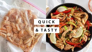 Easy Chicken Fajita Marinade  Quick 20 Minute Recipe [upl. by Essilem]