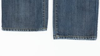 How to Hem Jeans While Keeping Original Hem [upl. by Hamfurd]