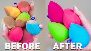 HOW TO CLEAN BEAUTY BLENDER [upl. by Woodsum]