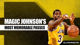 Magic Johnsons Most Memorable Passes [upl. by Merline]