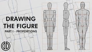 Drawing the Human Figure  Proportions  Tutorial PART I [upl. by Acinomahs772]